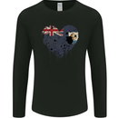 Love Flag Anguilla Football Mens Long Sleeve T-Shirt Black