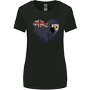 Love Flag Anguilla Football Womens Wider Cut T-Shirt Black