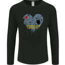 Love Flag Aruba Football Mens Long Sleeve T-Shirt Black