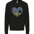 Love Flag Aruba Football Mens Sweatshirt Jumper Black