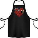 Love Flag Bermuda Football Cotton Apron 100% Organic Black