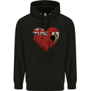 Love Flag Bermuda Football Mens 80% Cotton Hoodie Black