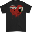 Love Flag Bermuda Football Mens Gildan Cotton T-Shirt Black