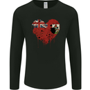 Love Flag Bermuda Football Mens Long Sleeve T-Shirt Black