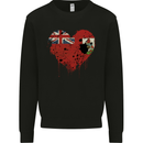 Love Flag Bermuda Football Mens Sweatshirt Jumper Black