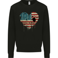 Love Flag Bikini Atoll Football Mens Sweatshirt Jumper Black