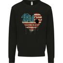 Love Flag Bikini Atoll Football Mens Sweatshirt Jumper Black