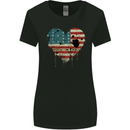 Love Flag Bikini Atoll Football Womens Wider Cut T-Shirt Black