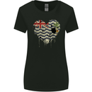 Love Flag British Indian Ocean Territory Womens Wider Cut T-Shirt Black