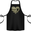Love Flag Brittany Football Cotton Apron 100% Organic Black