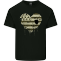 Love Flag Brittany Football Kids T-Shirt Childrens Black
