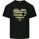 Love Flag Brittany Football Mens Cotton T-Shirt Tee Top Black