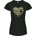 Love Flag Brittany Football Womens Petite Cut T-Shirt Black
