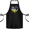 Love Flag Buryatia Football Cotton Apron 100% Organic Black