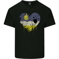 Love Flag Buryatia Football Mens Cotton T-Shirt Tee Top Black