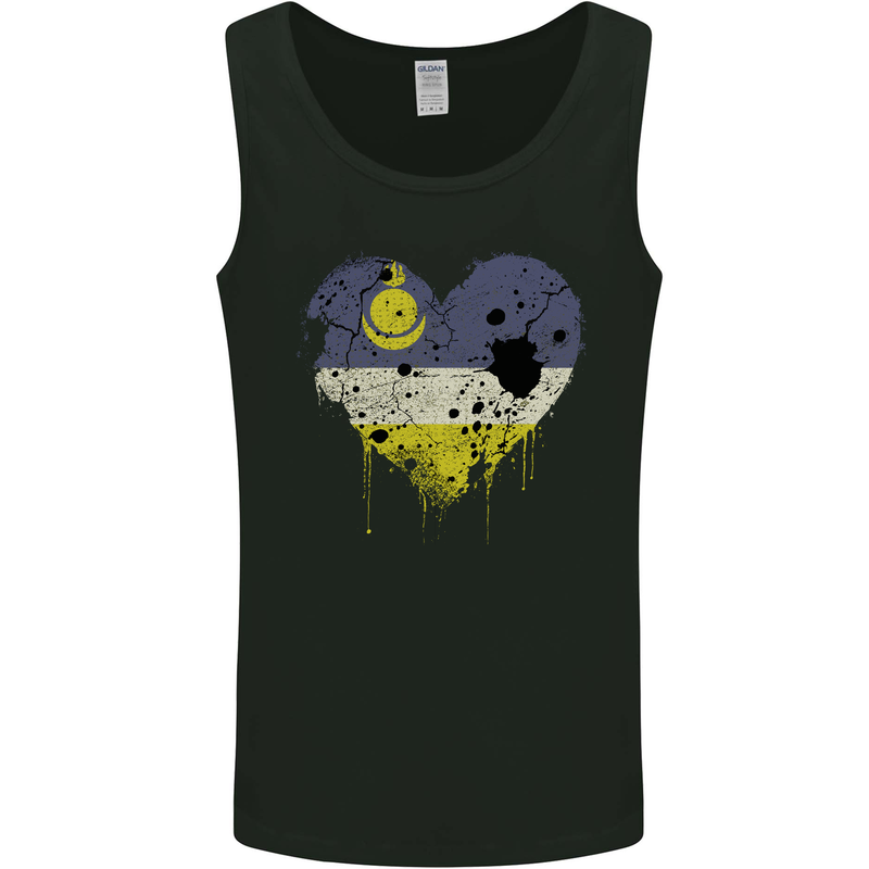 Love Flag Buryatia Football Mens Vest Tank Top Black