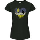 Love Flag Buryatia Football Womens Petite Cut T-Shirt Black