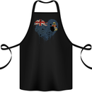 Love Flag Cayman Islands Football Cotton Apron 100% Organic Black