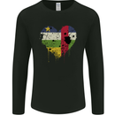 Love Flag Central African Republic Football Mens Long Sleeve T-Shirt Black
