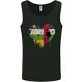 Love Flag Central African Republic Football Mens Vest Tank Top Black