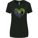 Love Flag Christmas Islands Football Womens Wider Cut T-Shirt Black