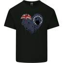 Love Flag Cook Islands Football Kids T-Shirt Childrens Black