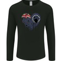 Love Flag Cook Islands Football Mens Long Sleeve T-Shirt Black