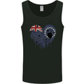 Love Flag Cook Islands Football Mens Vest Tank Top Black