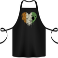 Love Flag Cote d' Ivoire Football Cotton Apron 100% Organic Black