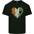 Love Flag Cote d' Ivoire Football Kids T-Shirt Childrens Black