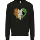 Love Flag Cote d' Ivoire Football Mens Sweatshirt Jumper Black