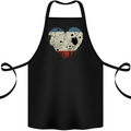 Love Flag Crimea Football Cotton Apron 100% Organic Black