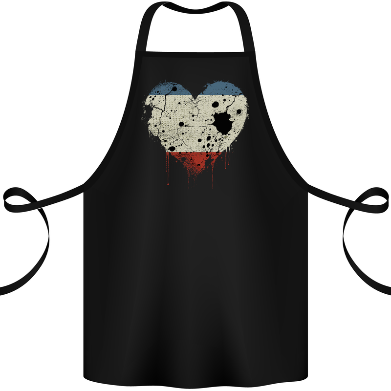 Love Flag Crimea Football Cotton Apron 100% Organic Black