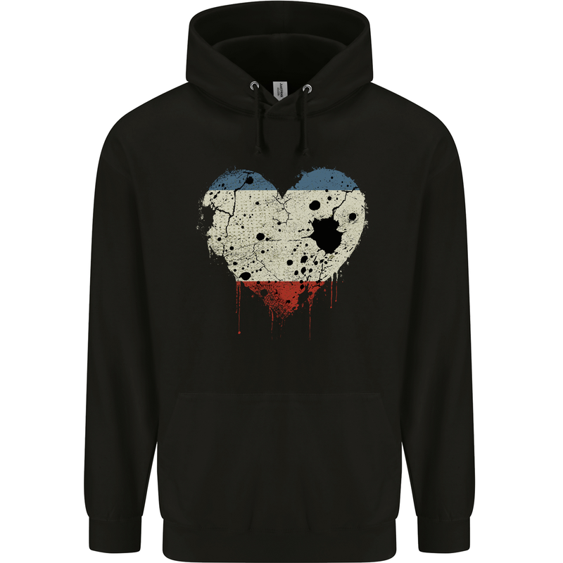 Love Flag Crimea Football Mens 80% Cotton Hoodie Black