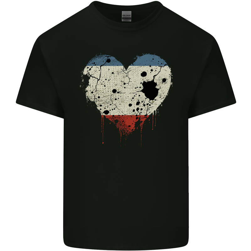 Love Flag Crimea Football Mens Cotton T-Shirt Tee Top Black