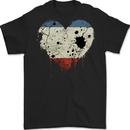 Love Flag Crimea Football Mens Gildan Cotton T-Shirt Black