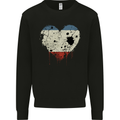 Love Flag Crimea Football Mens Sweatshirt Jumper Black