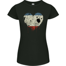 Love Flag Crimea Football Womens Petite Cut T-Shirt Black
