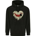Love Flag Easter Island Football Mens 80% Cotton Hoodie Black