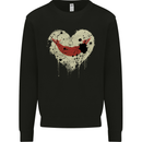 Love Flag Easter Island Football Mens Sweatshirt Jumper Black