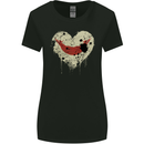 Love Flag Easter Island Football Womens Wider Cut T-Shirt Black