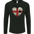 Love Flag England English Football Rugby Mens Long Sleeve T-Shirt Black