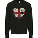 Love Flag England English Football Rugby Mens Sweatshirt Jumper Black