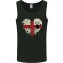 Love Flag England English Football Rugby Mens Vest Tank Top Black
