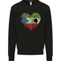 Love Flag Equatorial Guinea Football Mens Sweatshirt Jumper Black