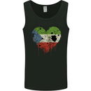 Love Flag Equatorial Guinea Football Mens Vest Tank Top Black