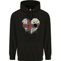 Love Flag Faroe Islands Football Childrens Kids Hoodie Black