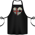 Love Flag Faroe Islands Football Cotton Apron 100% Organic Black