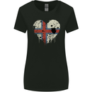 Love Flag Faroe Islands Football Womens Wider Cut T-Shirt Black