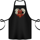 Love Flag Gibraltar Football Cotton Apron 100% Organic Black